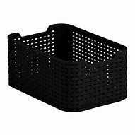Image result for Black and White Plastic Basket
