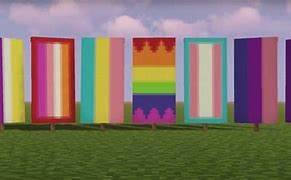 Image result for Straight Ally Flag Minecraft Banner