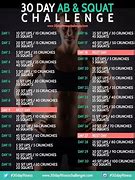 Image result for 30-Day AB and Squat Challenge Printable