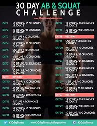 Image result for 30 Day AB and Squat Challenge