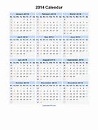 Image result for 2014 Year Calendar Printable PDF