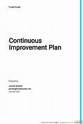 Image result for Plan for Continuous Improvement Template