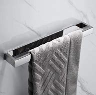Image result for Towel Holder Self Adhesive Bathroom in Chrome