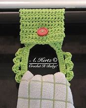 Image result for Crochet Bathroom Towel Holder