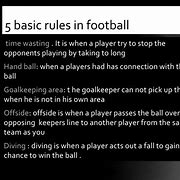 Image result for Football Rules and Regulations