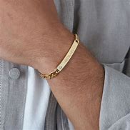 Image result for ID Gold Braclet