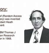 Image result for Who Invented Random Access Memory