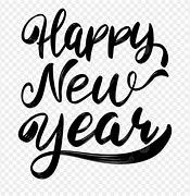 Image result for Happy New Year Written in Black and White