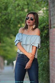 Image result for Women in Denim Shirts