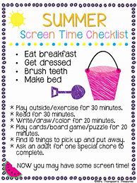 Image result for Before Screen Time Printable