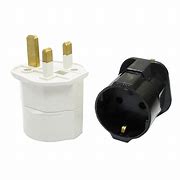 Image result for Euro 2Pin to UK Adapter Wall Plug