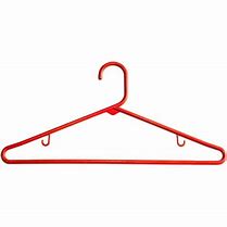 Image result for Plastic Clothes Hangers Red
