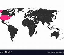 Image result for United States Highlighted World Map