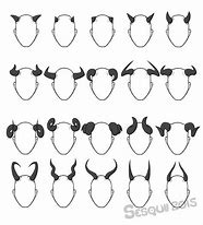 Image result for Anime Demon Horns Drawing