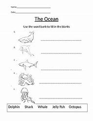Image result for Ocean Habitat Printables