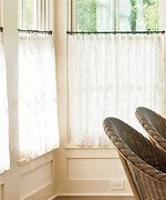 Image result for Kitchen Curtain Rods for Cafe Curtains