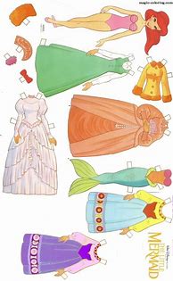 Image result for Ariel Disney Princess Paper Dolls