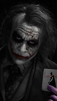 Image result for Heath Ledger Joker Card Poster