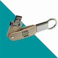 Image result for Leather USB Flash Drive Keychain