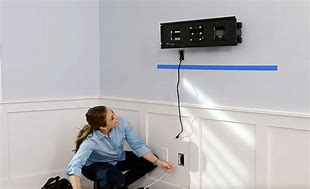 Image result for Channeling Cables into Wall