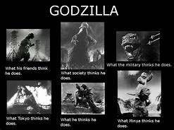 Image result for Godzilla Shrug Meme