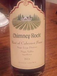 Image result for Chimney Rock Cabernet Franc Rose