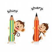 Image result for Blunt and Sharp Clip Art