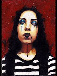Image result for Goth Girl Painting