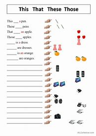 Image result for This That Worksheet Preschool Tracing