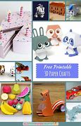 Image result for Printable 3D Paper Crafts for Adults