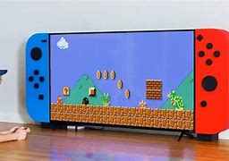 Image result for Originasl Nintendo On a Large Screen TV