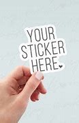 Image result for Hand Holding Sticker Mockup