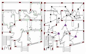 Image result for AutoCAD Electrical Plan for a Two Bedroom House