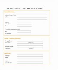 Image result for Blank New Account Application Forms