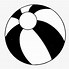 Image result for Beach Ball Black and White