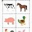 Image result for Farm Animal Matching Game Printable