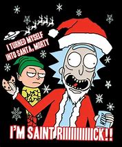 Image result for Rick and Morty Christmas Wallpaper