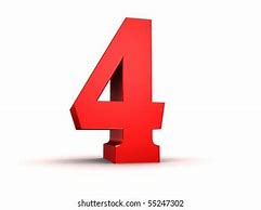 Image result for Red Number 4