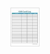 Image result for Gift Certificate Log Template