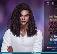 Image result for Sims 4 Male Long Hair CC Alpha