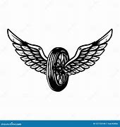 Image result for Wing and Wheel Black and White Stencil