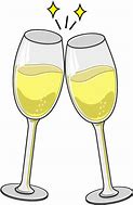 Image result for Champagne Glasses Toast Cartoon