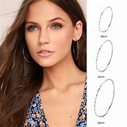 Image result for Hoop Earring Sizes in mm