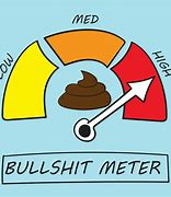 Image result for Image of Bull Shit Meter