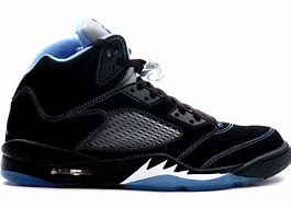 Image result for Jordan Retro 5 Black and Blue