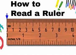 Image result for How to Read a Ruler Inches