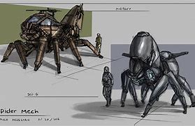 Image result for Sci-Fi Spider Robot