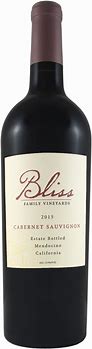 Image result for Bliss Family Cabernet Sauvignon