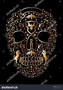 Image result for Gold Skull Drawing