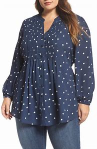 Image result for Plus Size Pintuck Blouses